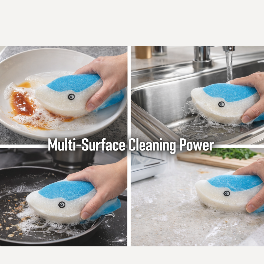 Reusable Kitchen Sponge – Eco-Friendly Multi-Surface Cleaning | SparkleTidy