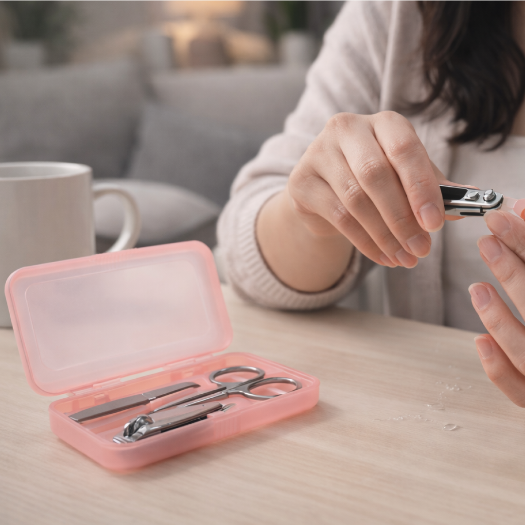 Nail Clipper Set – Stainless Steel 4-Pc Travel Manicure Kit | AuriGlam