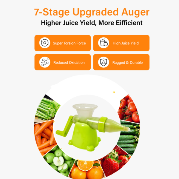 Manual Plastic Juicer – Easy, Compact & Durable for Fresh Juices