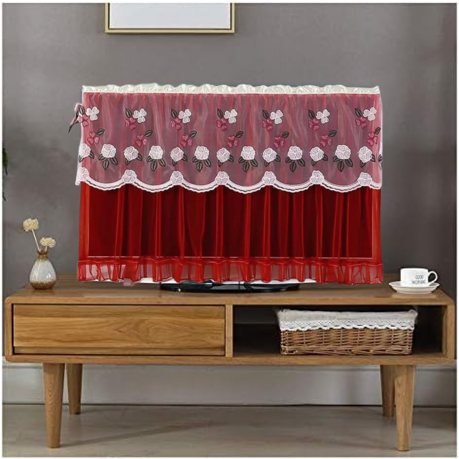 Dustproof TV Cover 42 Inch – Elastic Antistatic Protector | FreshAura