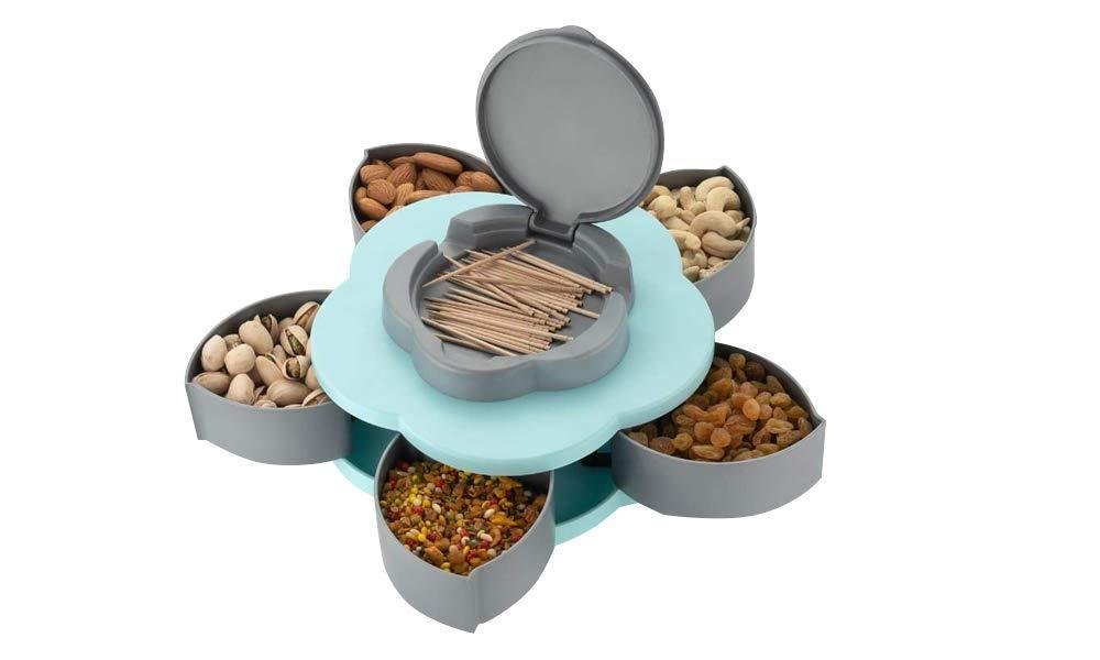 Smart Candy Box – 5-Compartment Petal-Shaped Organizer | Lunchie Bunchie