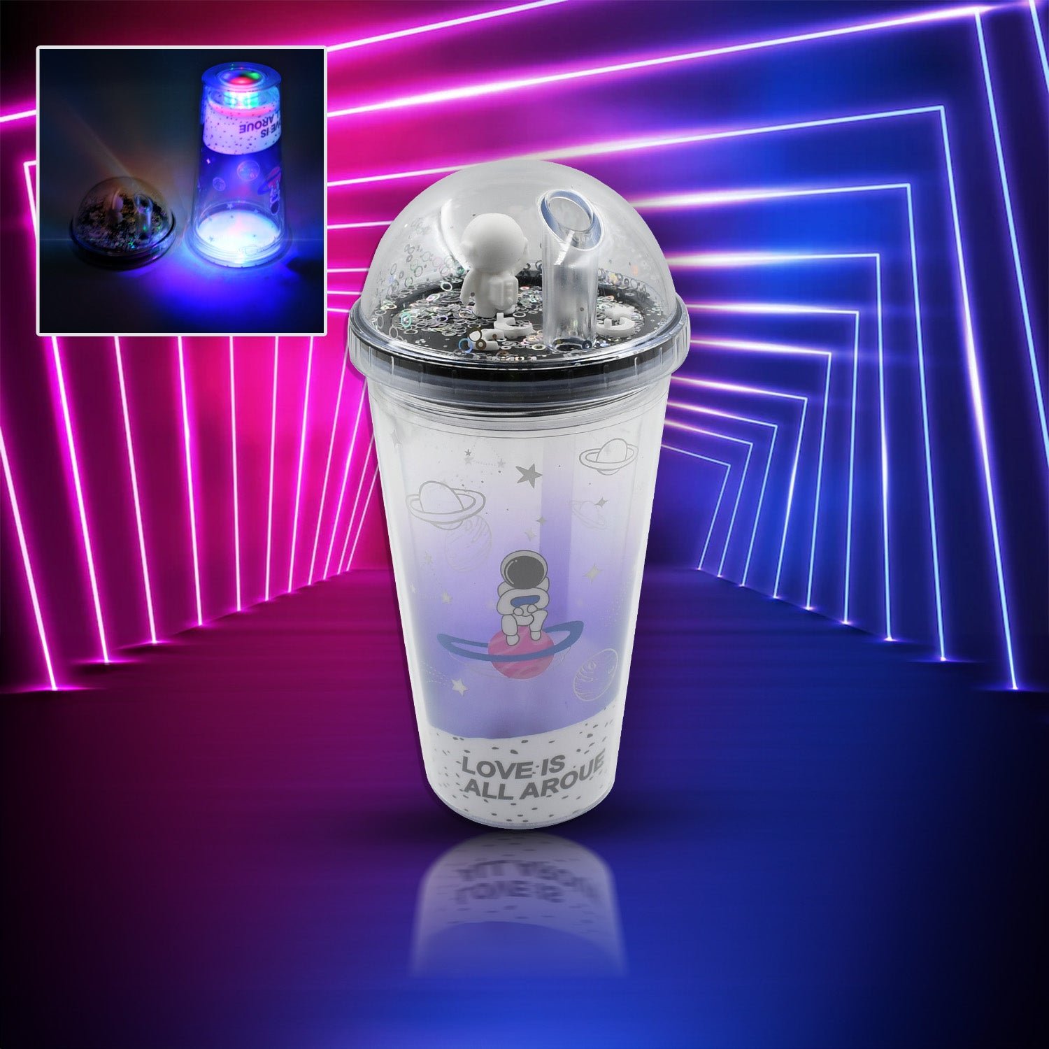 Astronaut Tumbler with LED Light – Insulated 13oz | FERVENT