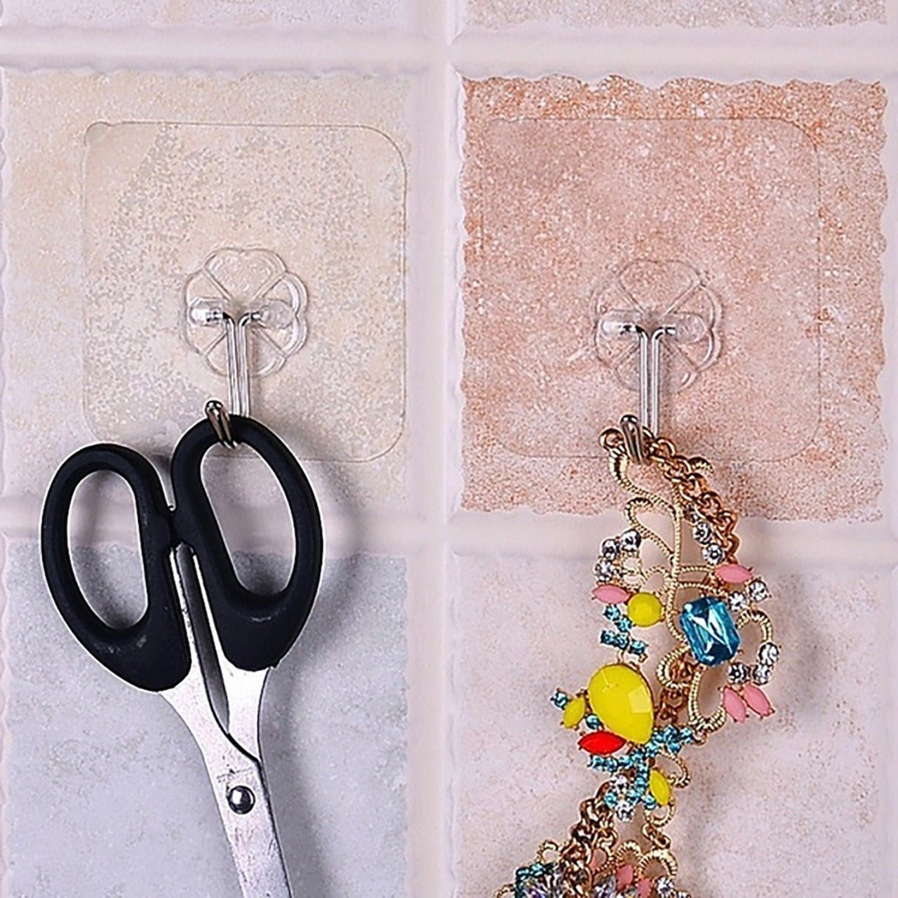 Stainless Steel Adhesive Wall Hooks 100-Pack – Strong & Waterproof | GlimmerHome