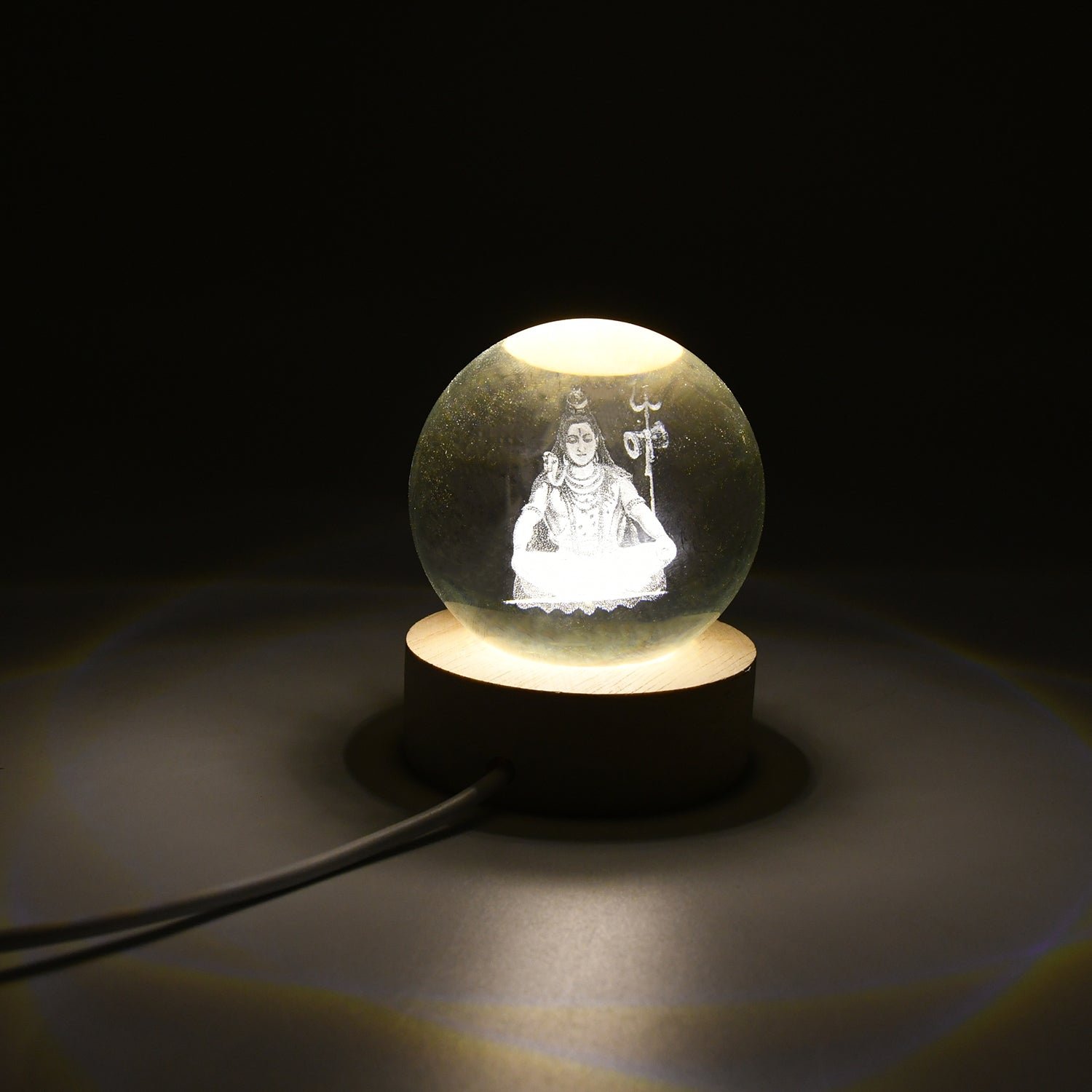3D Crystal Ball Lamp – Unique Home Decor Night Light |