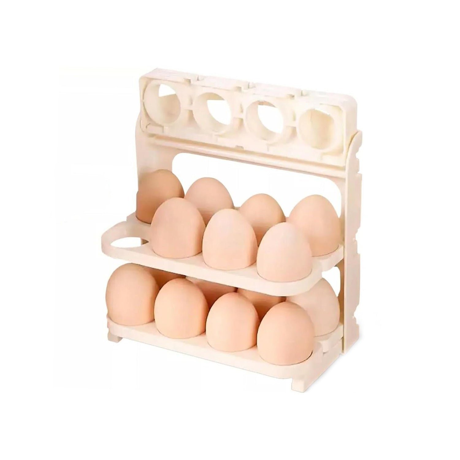 Foldable Egg Tray – 24-Grid Refrigerator Organizer | Tidy Table