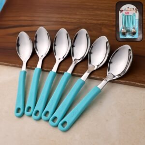 Stainless Steel Tea Spoon Set – Durable & Comfortable 6 Pieces