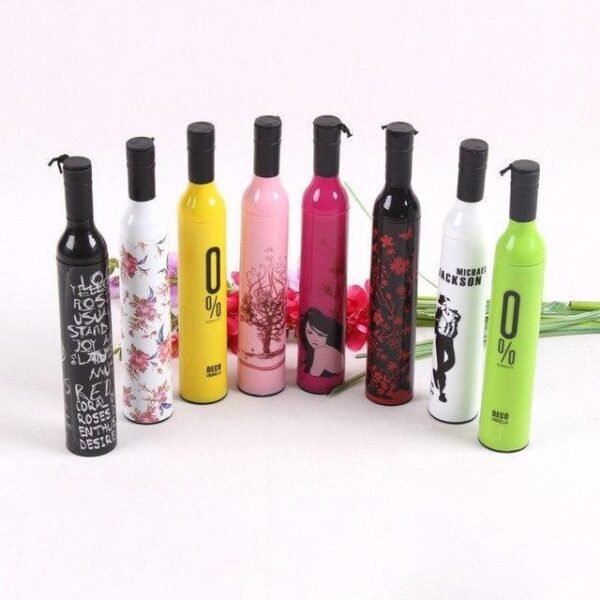 Wine Bottle Umbrella – Compact Windproof Travel | DrizzlePro
