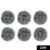 Stainless Steel Scrubber – Heavy-Duty Utensil Cleaning (6 Pack) | Velvet Wipe