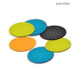 Silicone Coasters (6 Pcs) – Heat-Resistant Round Mats | Styleva