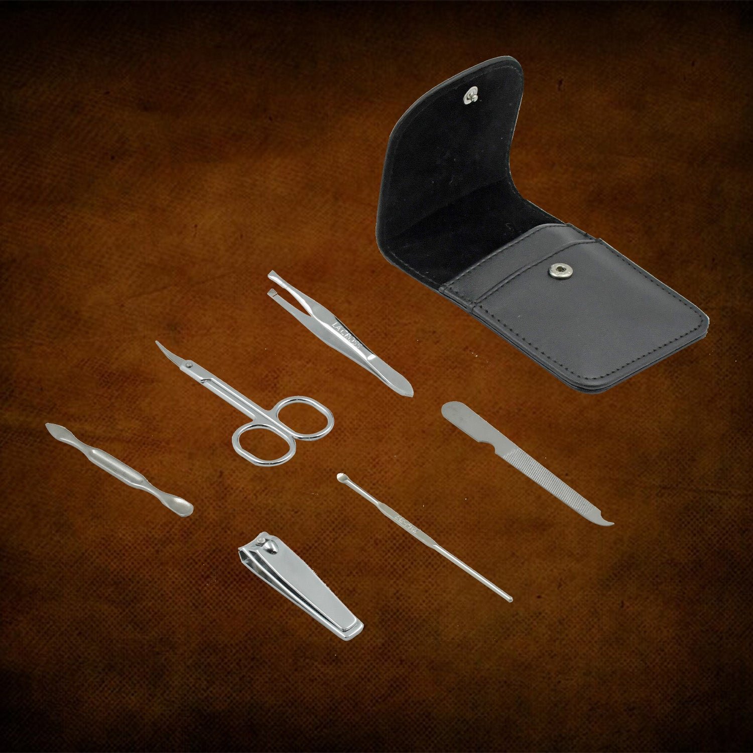 Nail Care Kit – 6-in-1 Stainless Steel Manicure Set | Velvet Wheels