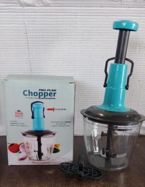 Manual Vegetable Chopper 6-Blade Stainless Steel – 950ML | XcelCraft