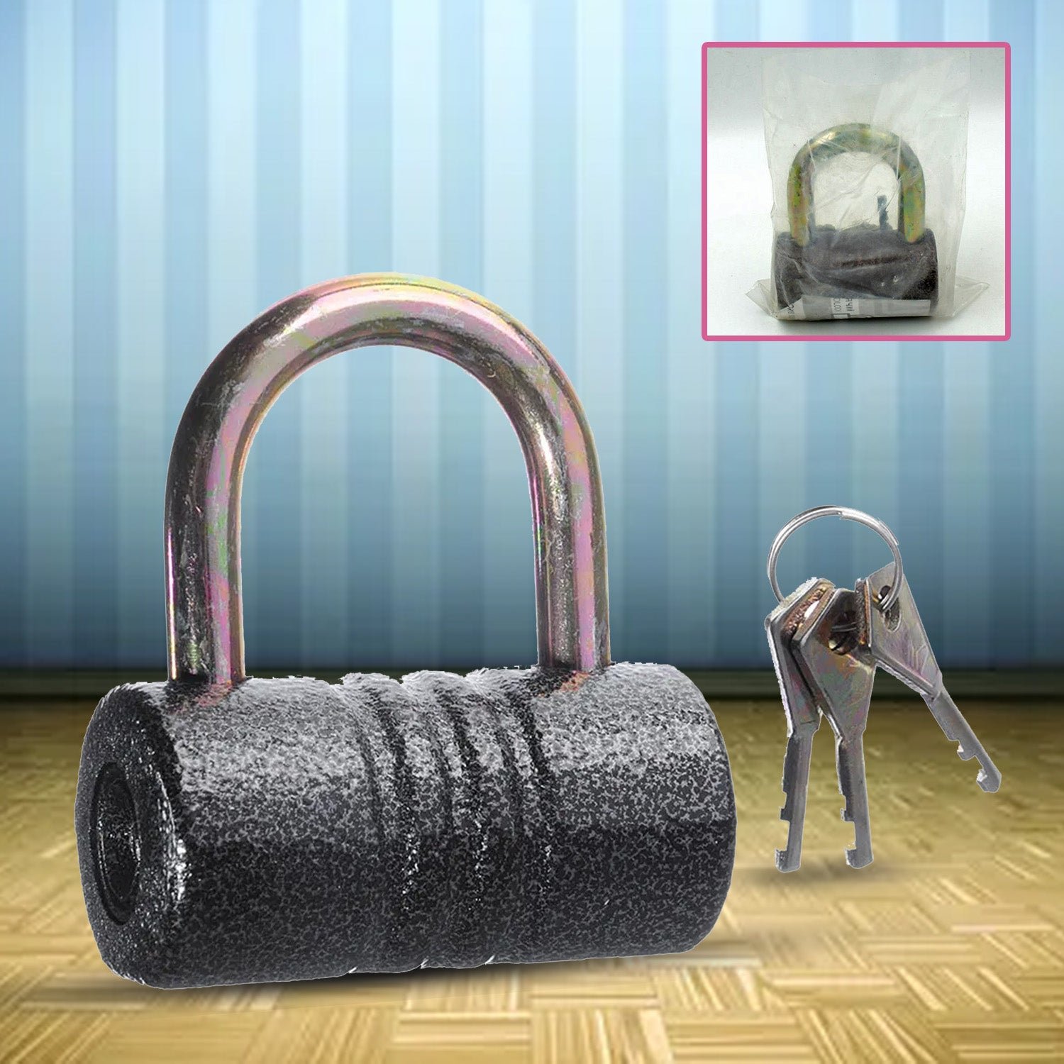 Iron Padlock – 82mm Heavy-Duty Brass Core | FortiLock