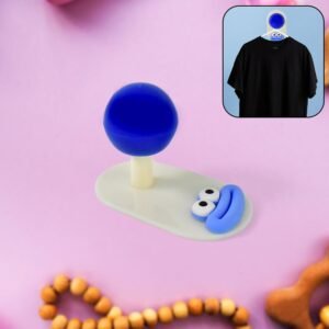 Self-Adhesive Colorful Wall Hook – Simple Ball Shape, 3kg Load
