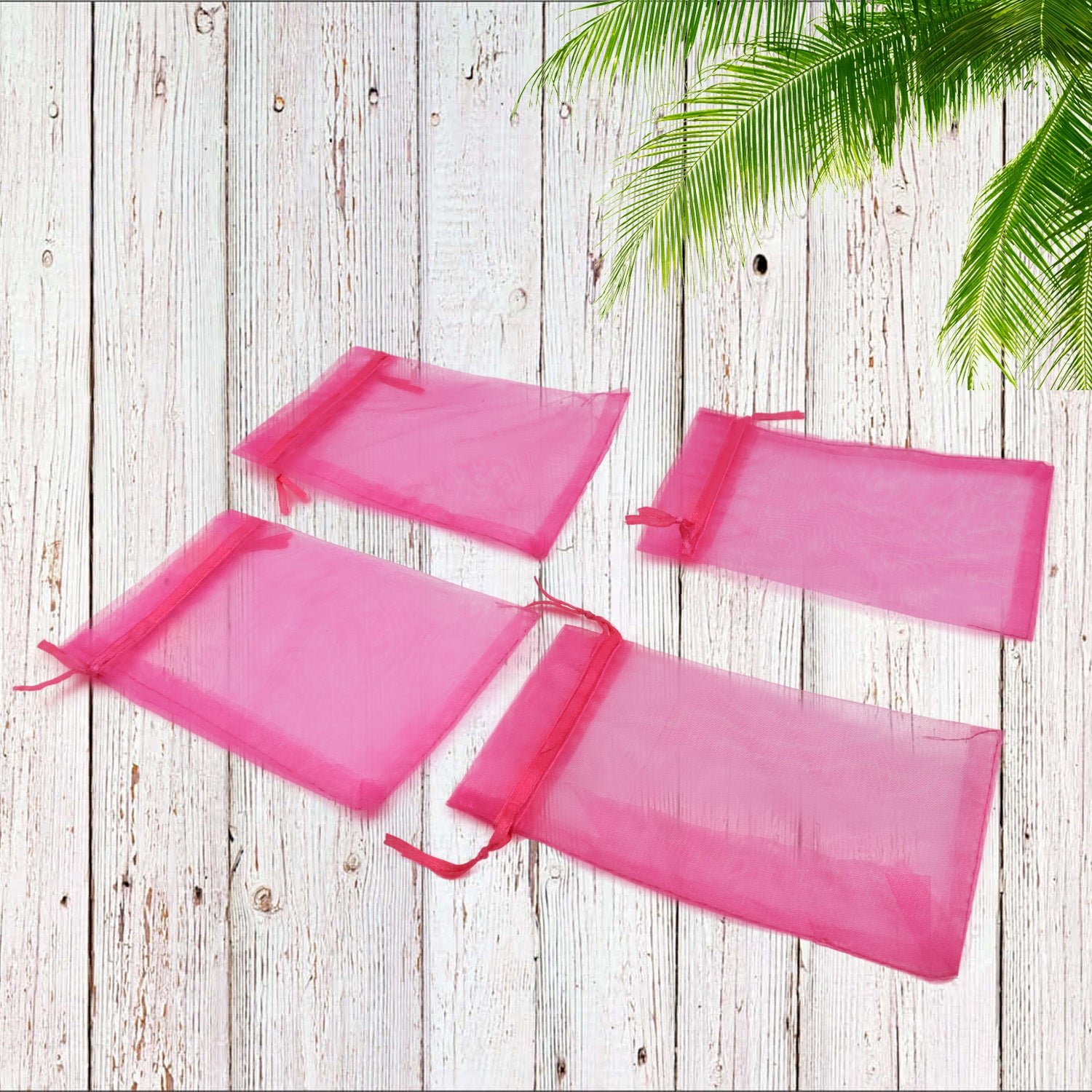 Organza Gift Bags – Drawstring Mesh Pouches for Favors (50 Pcs) | TeddyJoy