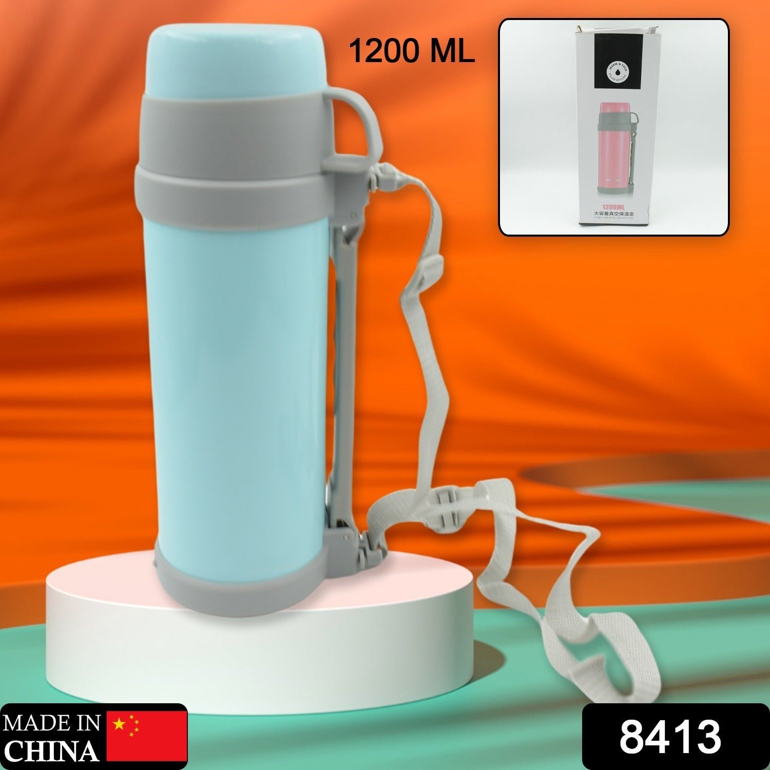 Stainless Steel Vacuum Bottle – 1200ml Insulated | Bottlart