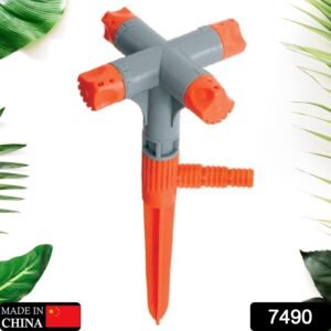 Garden Sprinkler – 360° Rotating Adjustable 4-Arm | Grow Garden Tools