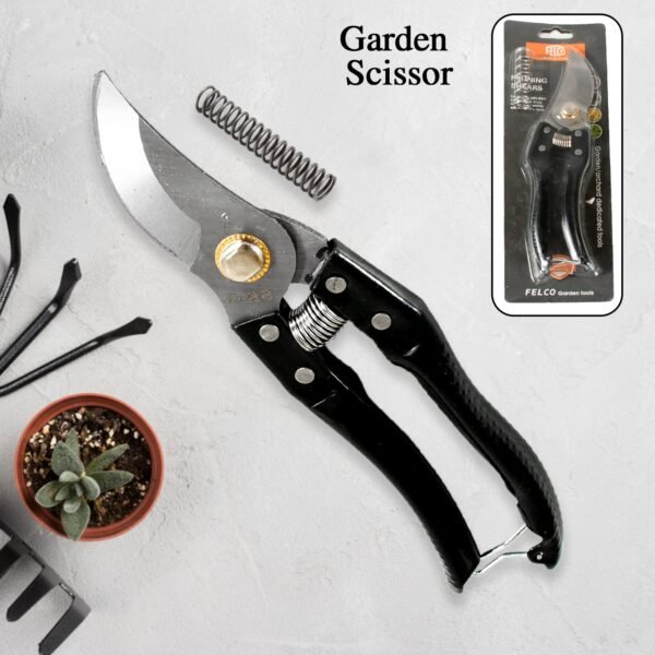 Garden Shears – High Carbon Steel Blades, Non-Slip Grip | Velvet Wipe