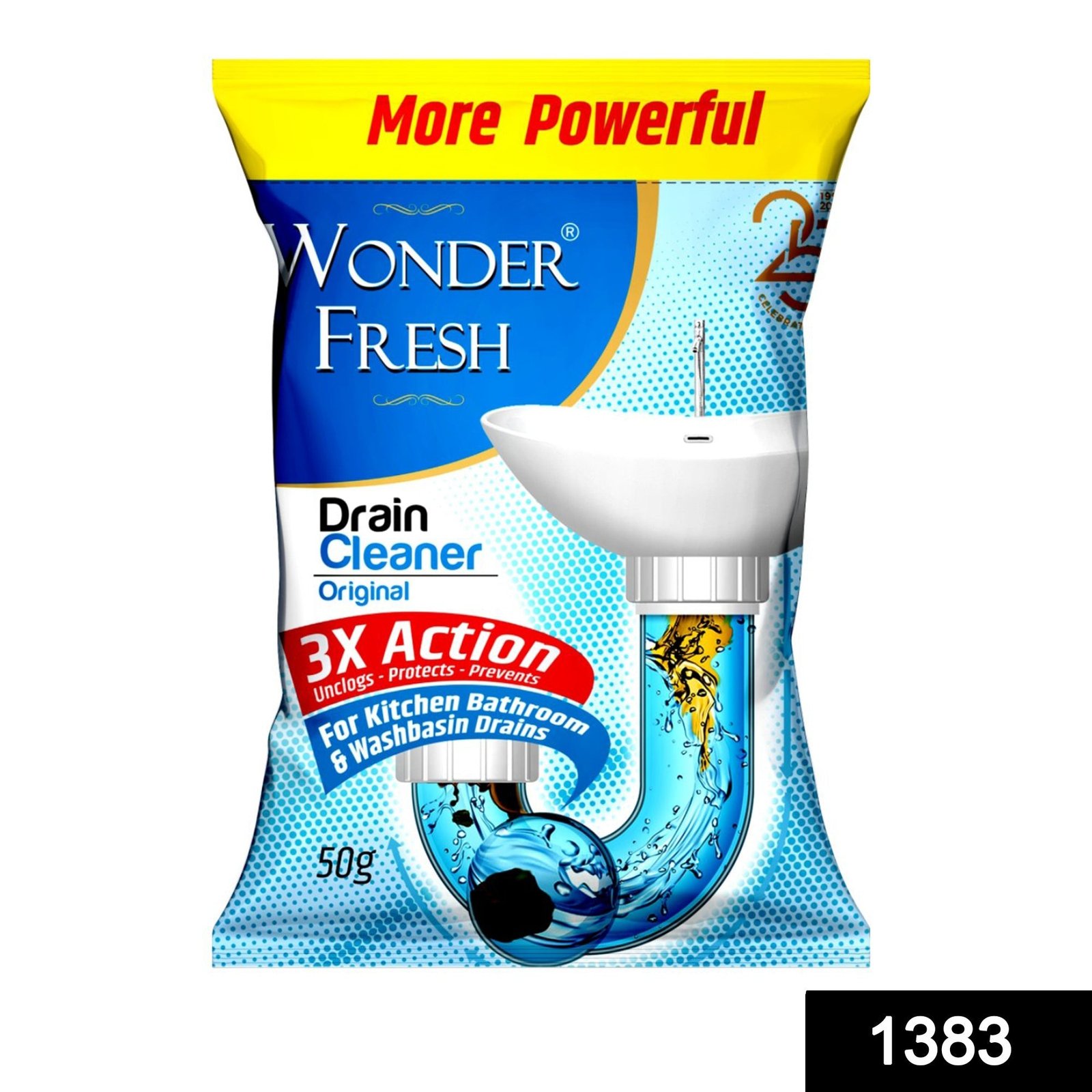 Drain Cleaner Powder – Powerful Clog Remover 50g | Wonder Fresh