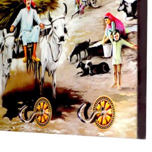 Wooden Wall Art with Hooks – Modern Landscape Decor for Home | Craftily