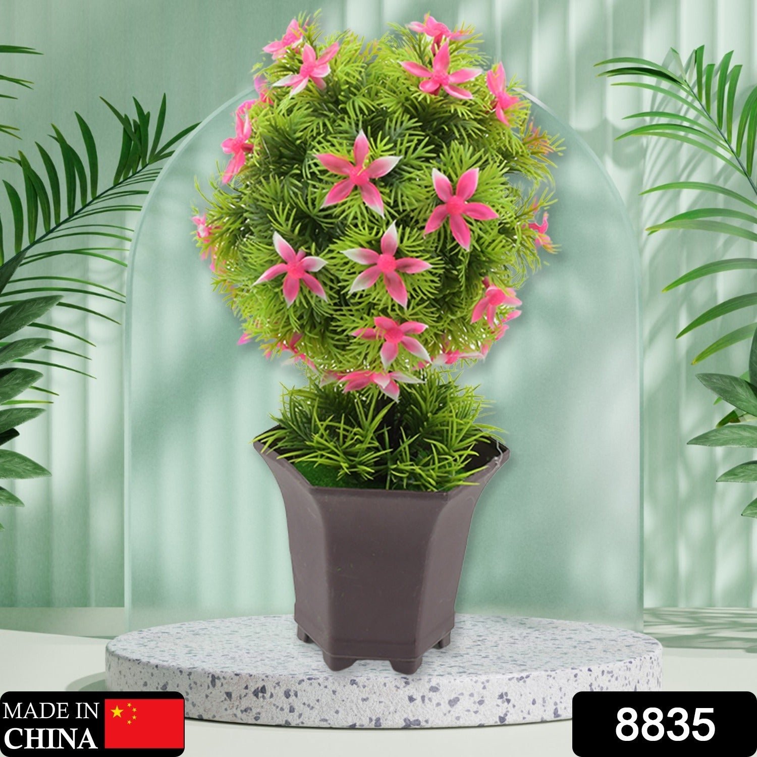 Artificial Flower Plant with Cute Pot – Low Maintenance Decor | Styleva