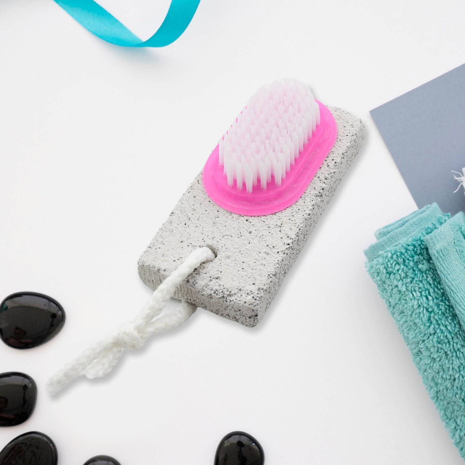 Pumice Stone Foot Scrubber – Dual-Action Brush | XcelCraft