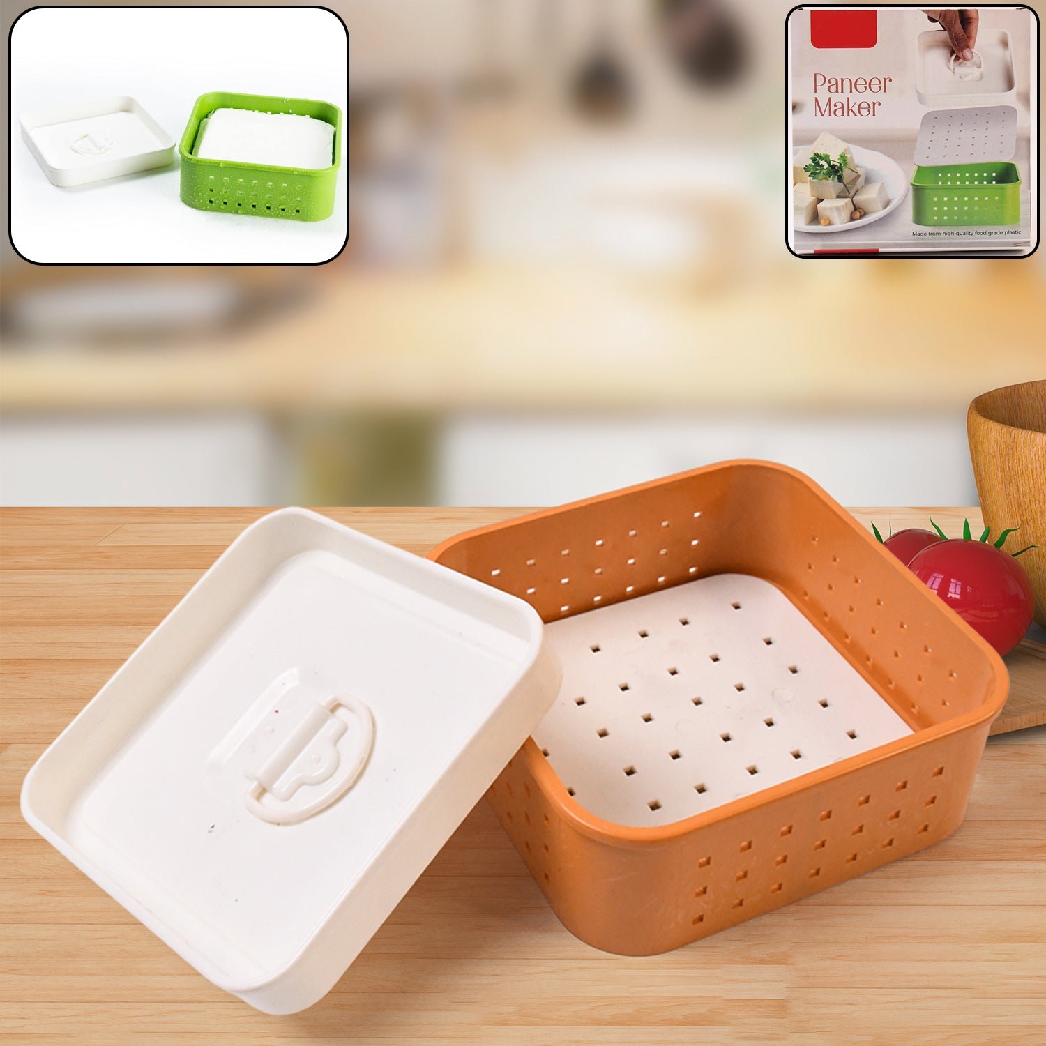 Square Paneer Maker – Easy Homemade Cheese & Tofu Press | Bake & Dwell