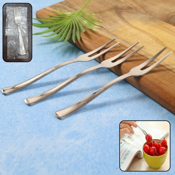 Mini Dessert Fruit Fork Set – Rust-Resistant Reusable Cutlery