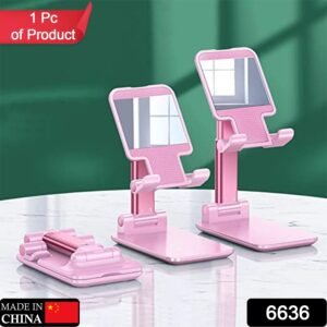 Adjustable Phone Stand – 3-Way Desk Mobile Holder with Mirror | Deskrova