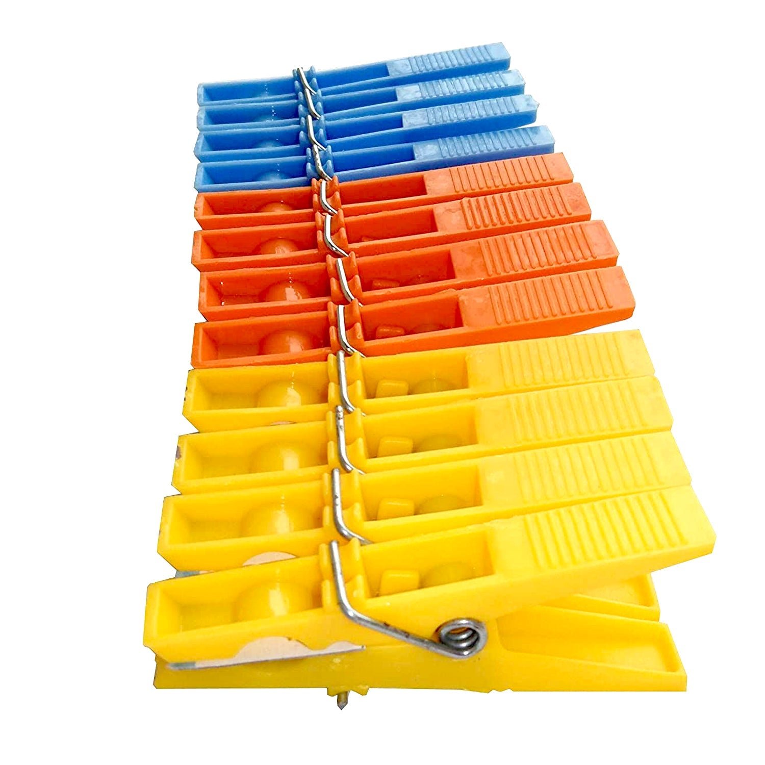 Cloth Clips 12 Pcs Multicolour – Strong Grip Laundry Pegs | BathNova