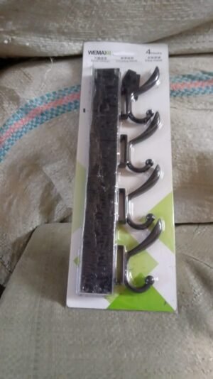 Wall Mount Coat Hanger – 4 Hooks, Damage-Free Eco Adhesive | GlimmerHome