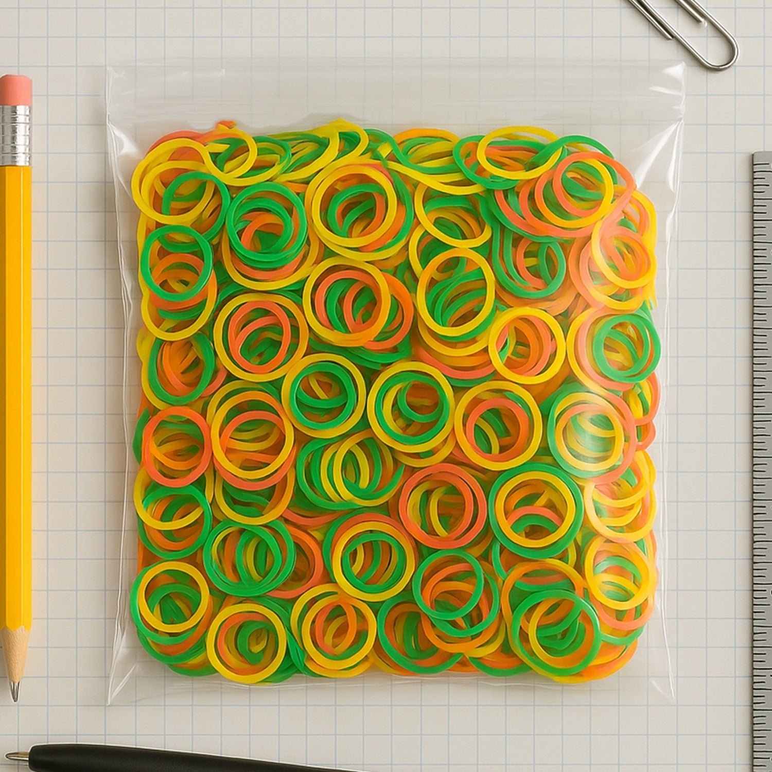 Elastic Rubber Bands – Multicolor, Durable & Reusable | VoltDesk