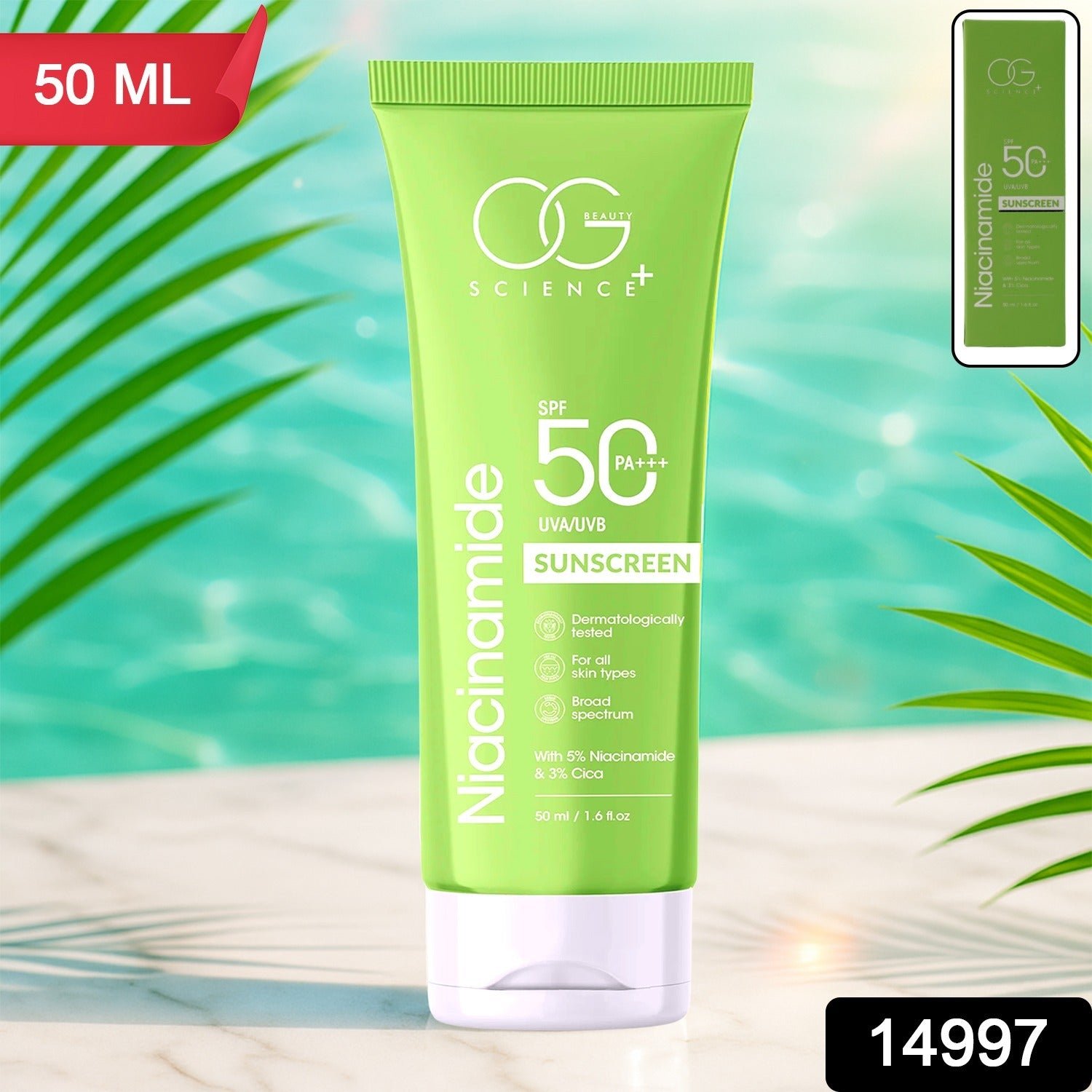 Niacinamide Sunscreen SPF 50 PA+++ – Broad Spectrum Sun Protection