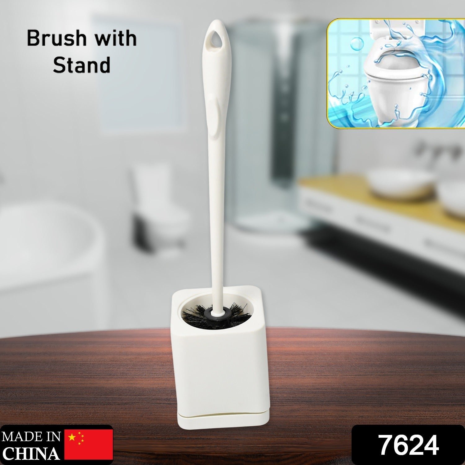 Toilet Brush Set – Long Handle & Holder for Bathroom Cleaning |