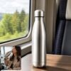 Stainless Steel Water Bottle 500ml – Leakproof Hydration for Travel