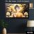 Lord Buddha Wall Painting – Spiritual Decor with Wooden Frame