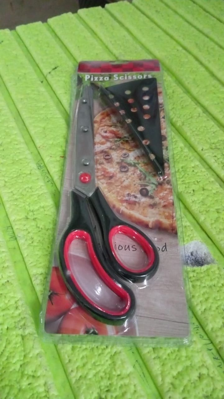 Pizza Cutter Scissors – Stainless Steel with Removable Spatula | Quickslice