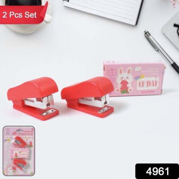 Mini Stapler Set – Portable & Multicolour (2 Pc) | FiloDesk