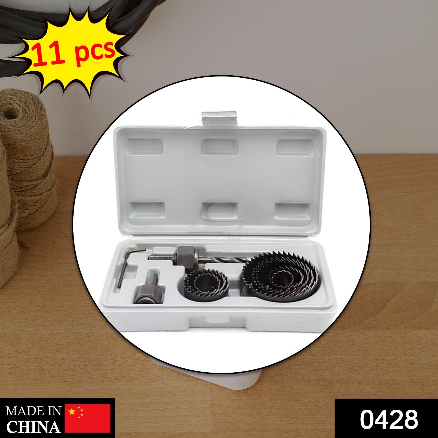 Wood Hole Saw Set – 11-Pc 19-64mm for Woodworking | BoltForce