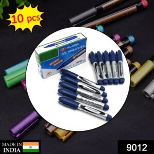 Blue Permanent Markers – 10 Pc Set for Whiteboards | InkGlow