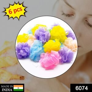 Bath Loofah Sponge – 6 Pcs Exfoliating Body Scrubber | VelvaBloom