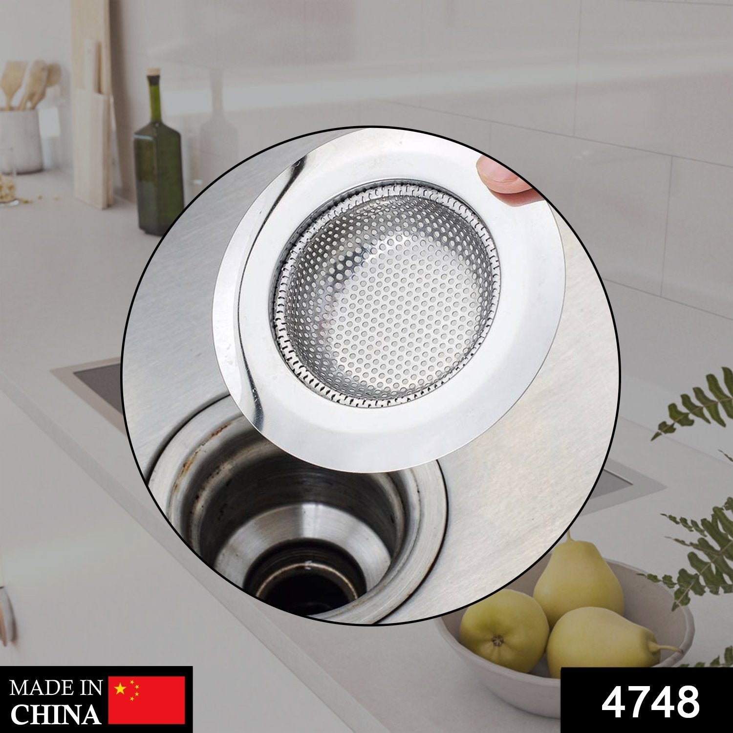 Stainless Steel Sink Strainer – Durable Anti-Clog | Indo Glow
