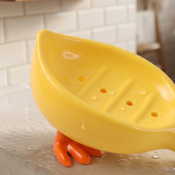 Kids Duck-Shaped Soap Holder – Fun & Waterproof Bathroom Accessory