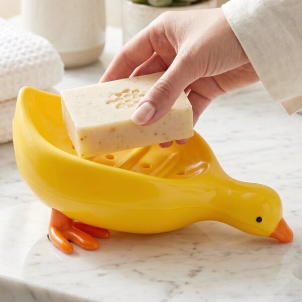 Kids Duck-Shaped Soap Holder – Fun & Waterproof Bathroom Accessory