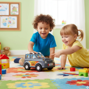 SUV Toy Car for Kids – Realistic Design & Movable Wheels