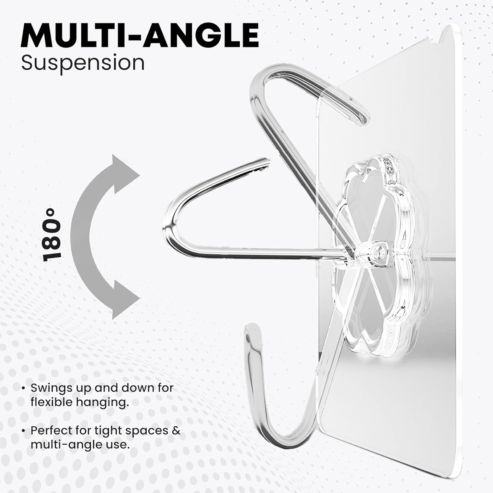 Stainless Steel Adhesive Hooks – Waterproof & Rustproof | GlimmerHome