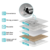 Stainless Steel Adhesive Hooks – Waterproof & Rustproof | GlimmerHome