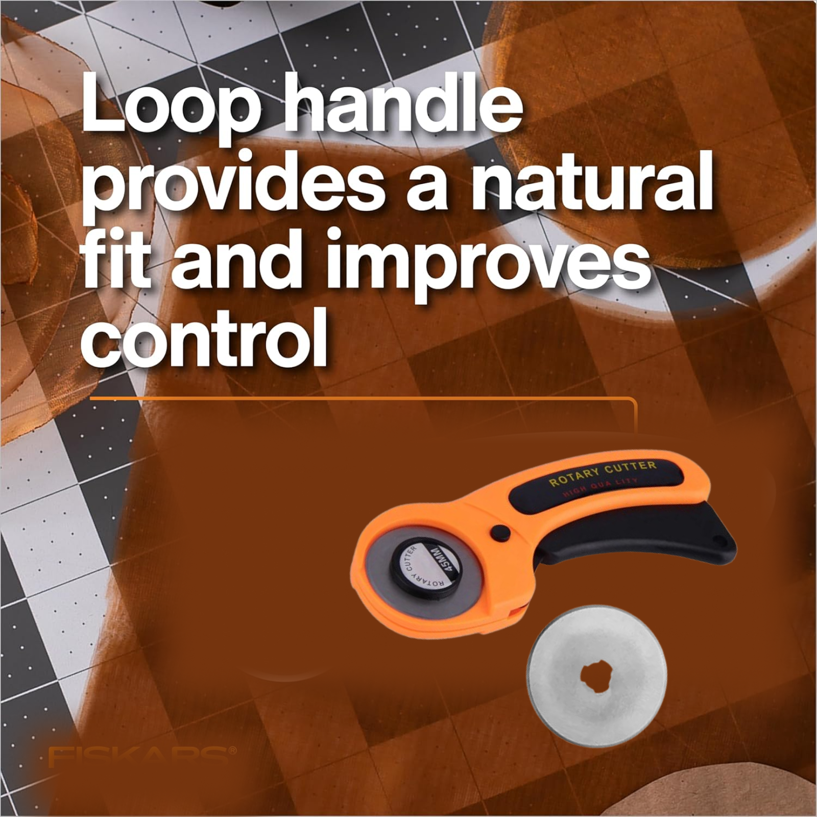 45mm Rotary Cutter – Heavy Duty Fabric & Craft Precision