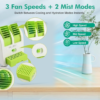 Dual Bladeless Mini Air Conditioner – USB & Fragrance