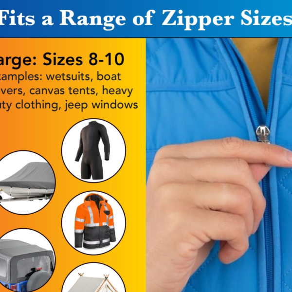 Detachable Zipper Slider – Universal Repair Kit | BoltForce