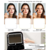 LED Makeup Organizer Box – Touch Sensor Mirror & USB Rechargeable